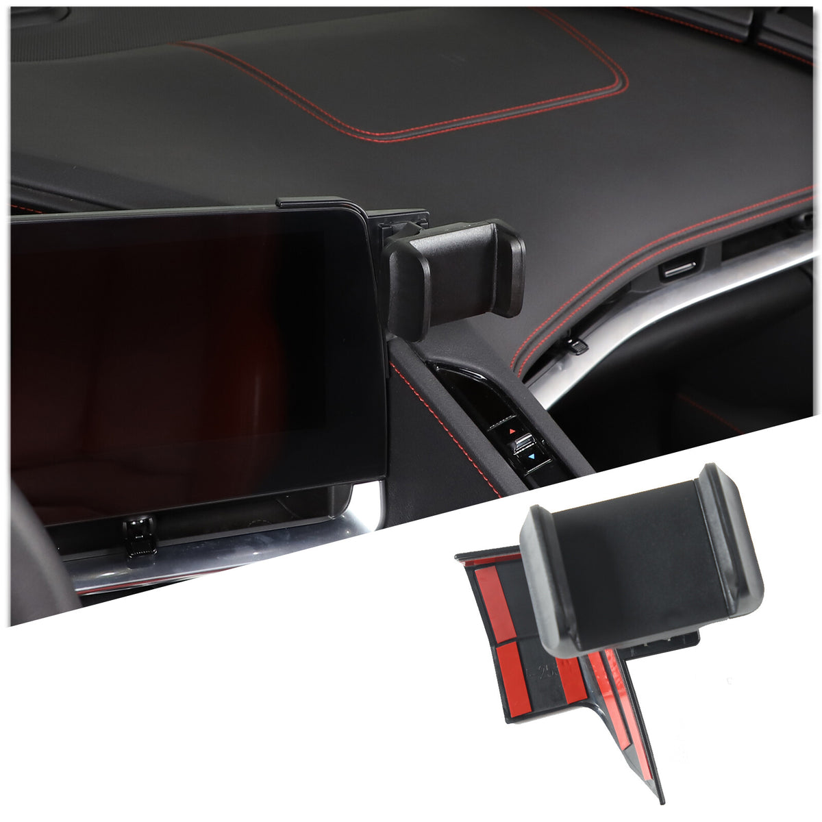 Center Console Interior Dashboard Phone Holder Mount Bracket For Corvette C8 20+ 27