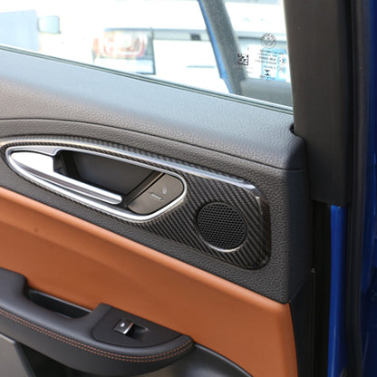 Real Carbon Fiber Inner Door Handle Trim Cover For Alfa Romeo Giulia 952 2017-20 8
