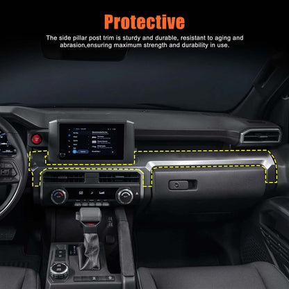 Orange Center Console Trim Strip Cover For Toyota Tacoma SR/SR5 2024+ US 5