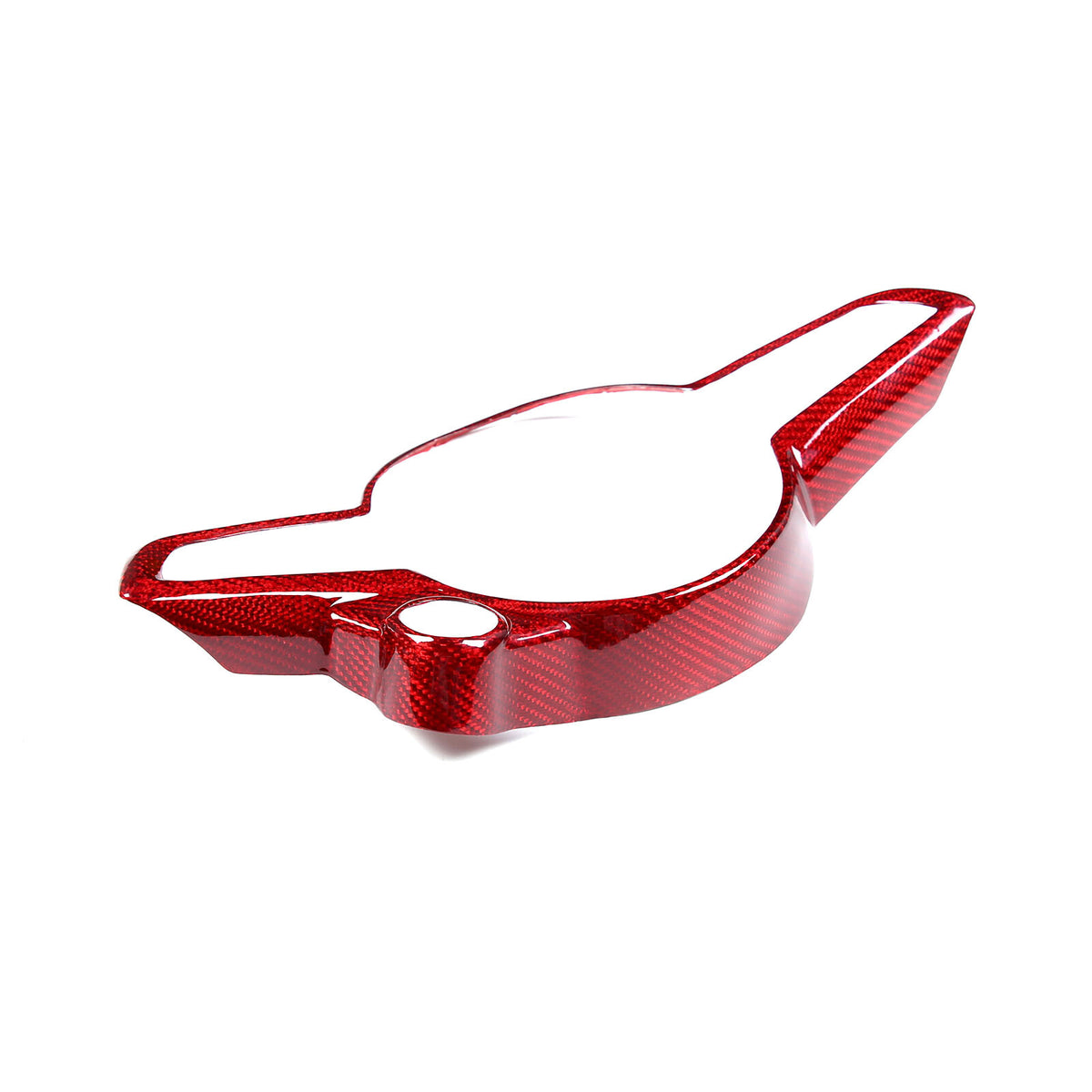 Red Real Carbon Fiber Steering Wheel Cover Trim For Alfa Romeo Tonale 2022-2024 8