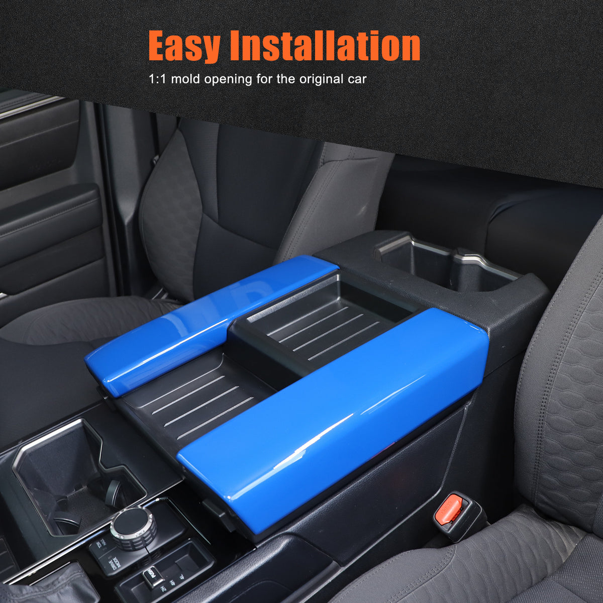ABS Blue Car Center Panel Trim Interior Accessories For Toyota Tundra 2022-2026 - Variants 1-5 40