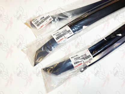 Toyota Genuine Corolla CP AE86 Windowshield Outside Mouldingd LH&RH&Upper Set 4