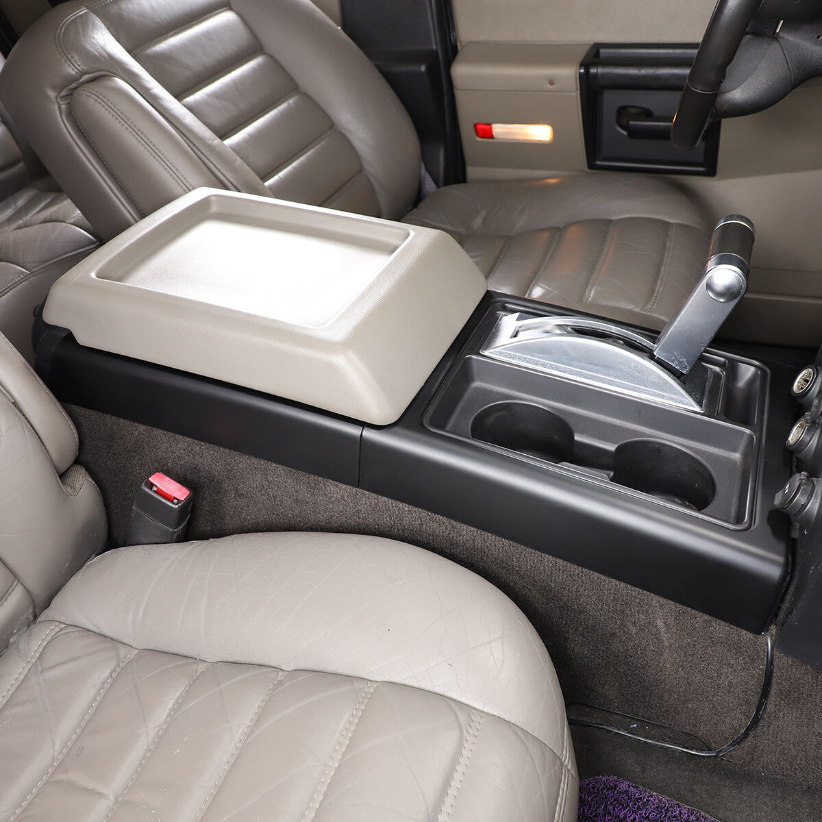 Matte Black Interior Gear Shift Panel Side Trim Cover For Hummer H2 2003-2007 US 7