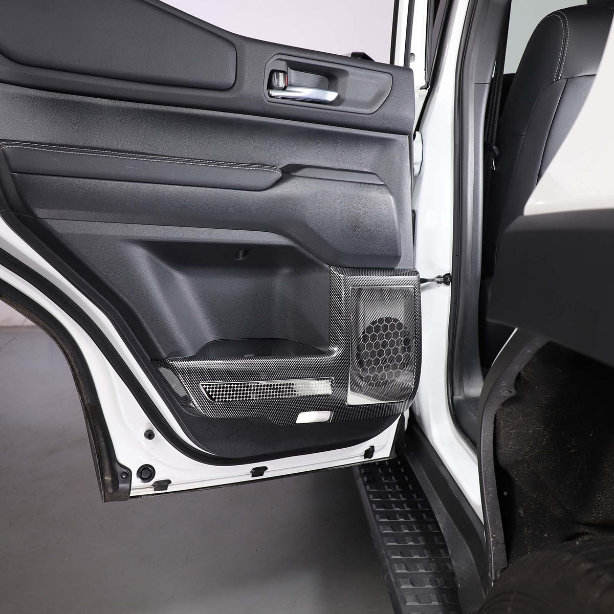 ABS Carbon Fiber Door Anti‑Kick Panel Trim For Toyota Land Cruiser LC250 24+ US 24