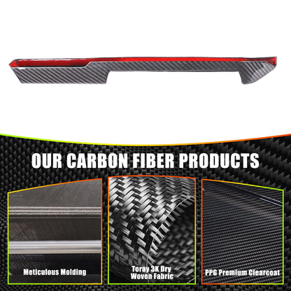 Real Carbon Fiber Dashboard Center A/C Vent Trim For Corvette C8 2026+ 5