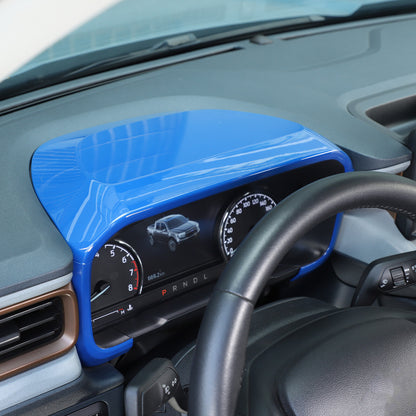 ABS Blue Center Dashboard Cover Trim for Ford Maverick 2022+ 1