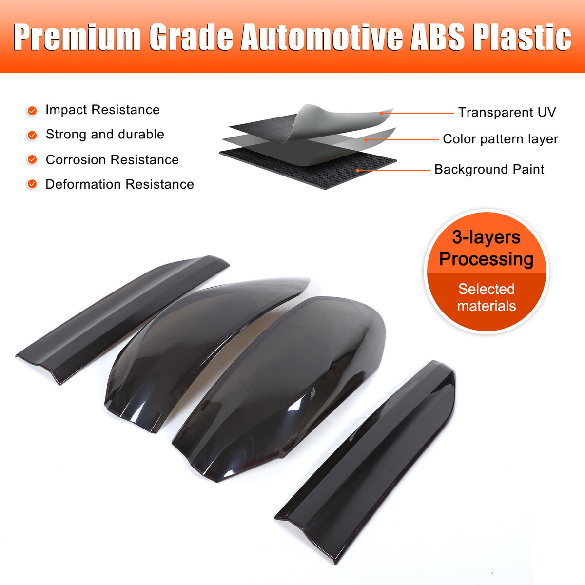 Smoked Rear Tail Light Guard Decor Cover Trim Bezels For BMW X6 G06 2020-2026 12