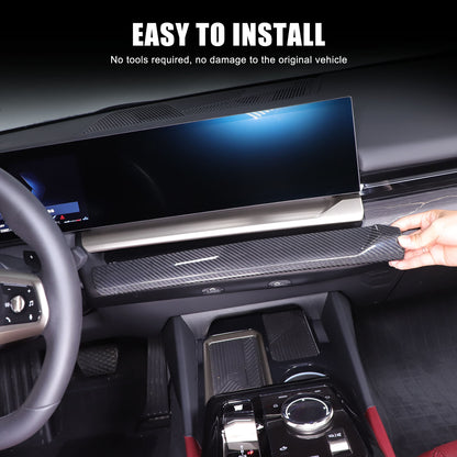 Real Carbon Fiber Navigation Screen Lower trim For BMW 5 Series G60 i5 2024+ 1