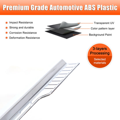 Silver ABS Lower Window Molding Trim For Ford Maverick 2022+ US 10