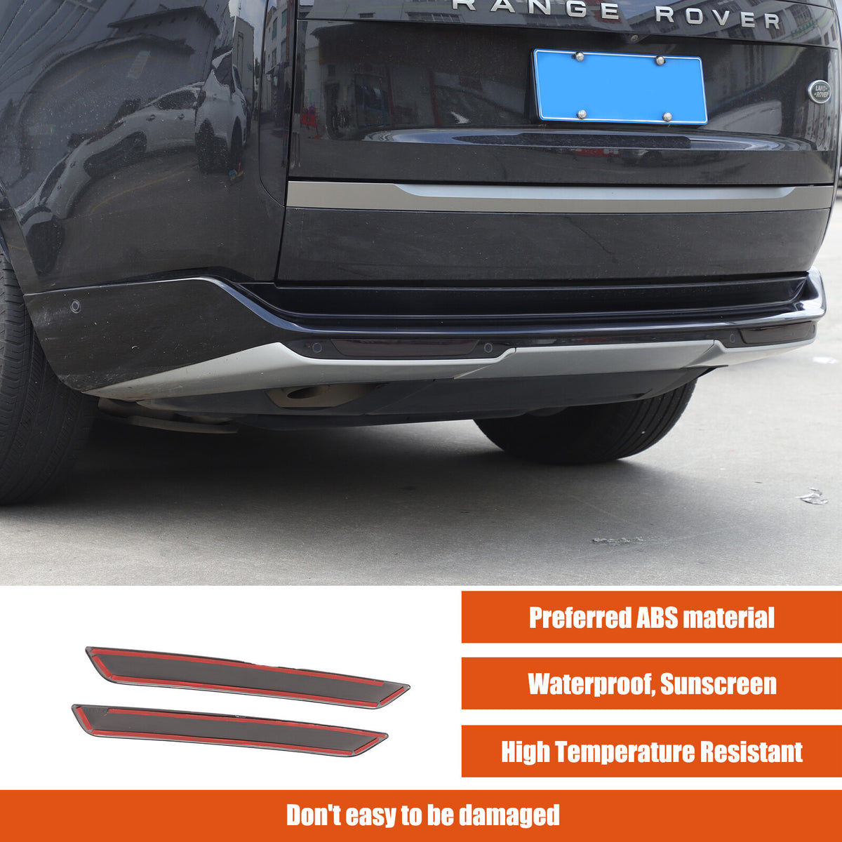 Smoked Rear Fog Tail Light Lamp Cover Trim For Range Rover Vogue L460 2023+ 10