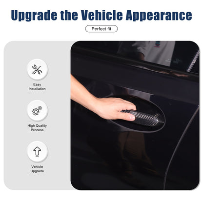 Real Carbon Fiber Exterior Outer Door Handle Trim For BMW 3 Series G20 20-22 5