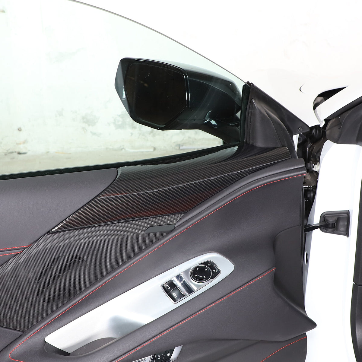 Carbon Fiber ABS Interior Full Decor Cover Trim Kit For Corvette C8 2020-2025 - Styles 11-15 12