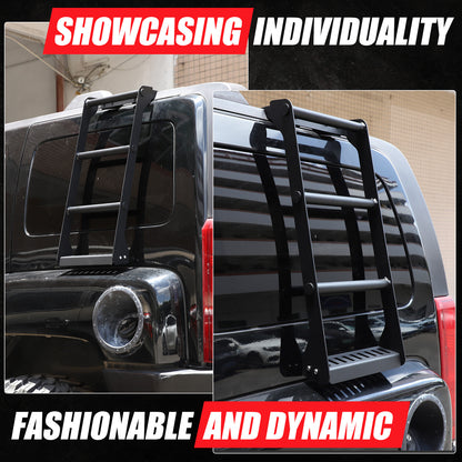 Alloy Black Ladder Luggage basket Side Ladder Climb For Hummer H3 2005-09 US 18