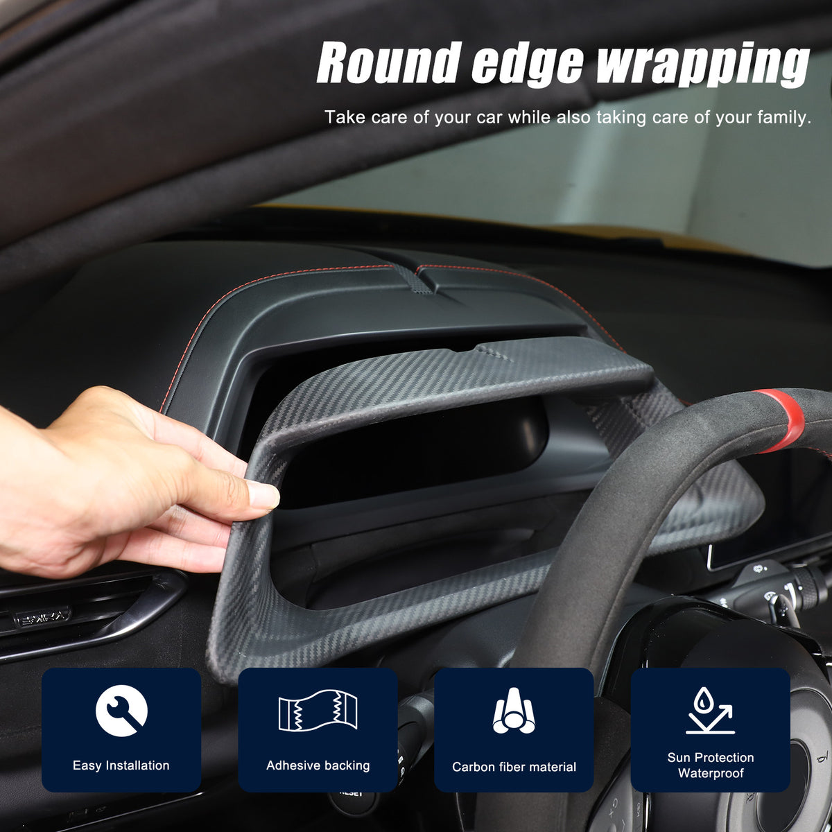 Matte Dry Real Carbon Fiber Full Interior Set Trim Kit For Lotus Emira 2021-25 - Variants 6-10 23