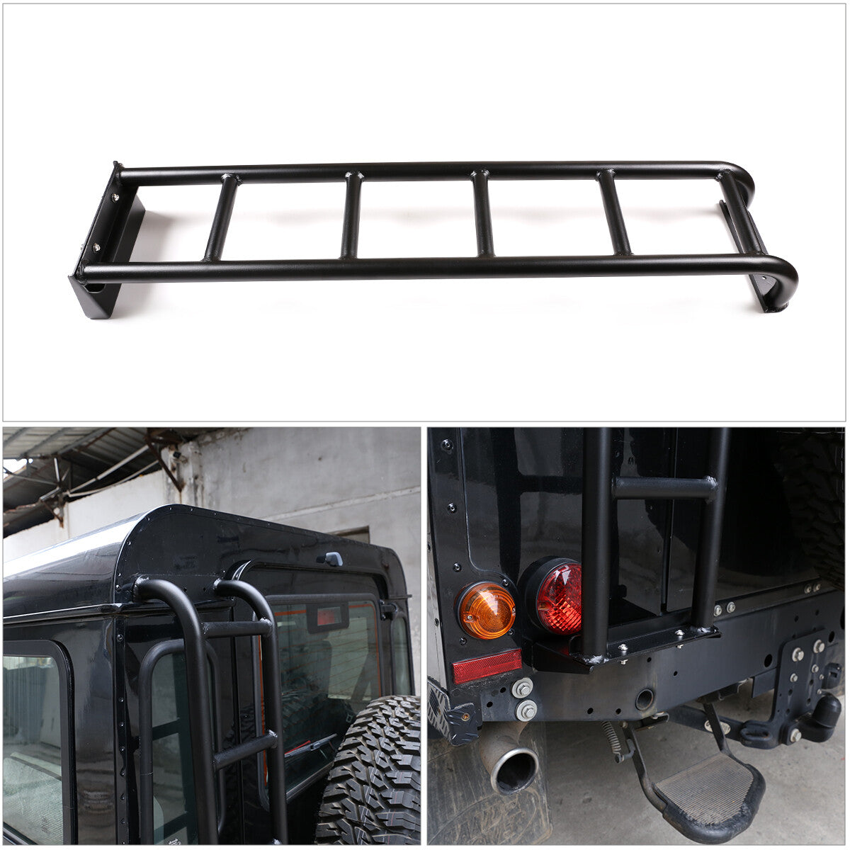 Aluminum Alloy Car Rear Tail Door Ladder Climbing For Land Rover Defender 04-19 2