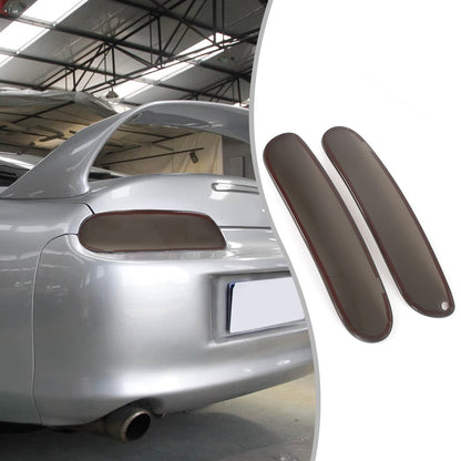 Smoked ABS Tail Light Smoke Housing Cover Trim for Toyota Supra 1993-2002 18