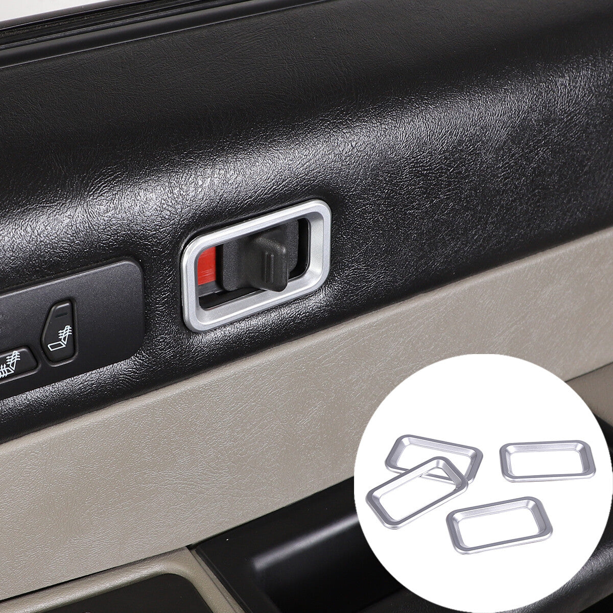 Silver Interior Center Console Gear Panel Trim Cover Set For Hummer H2 2003-2007 - Styles 1-5 2