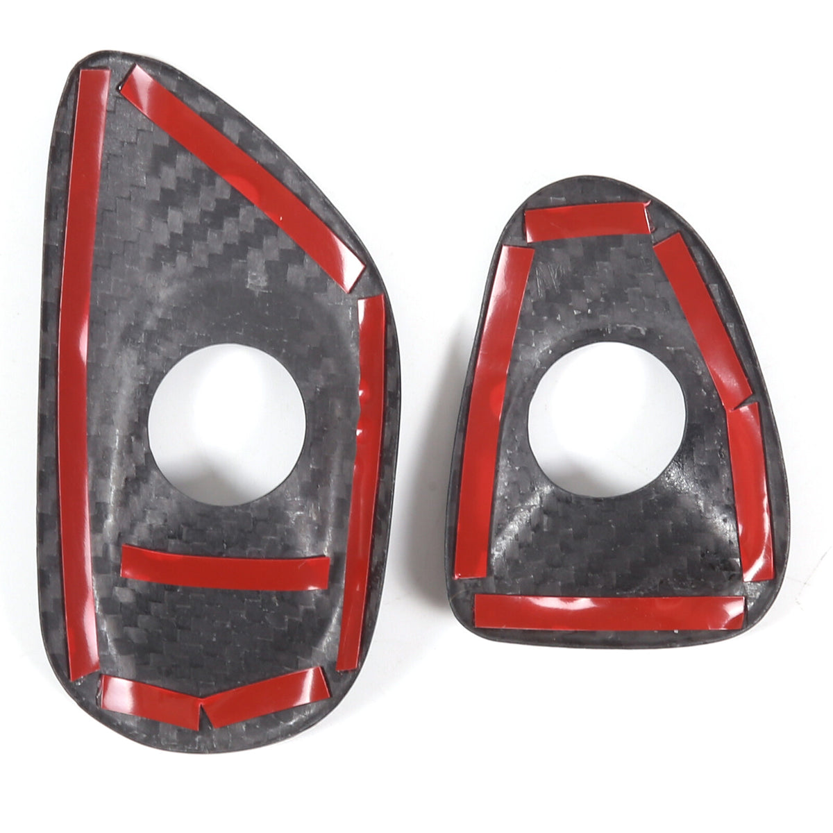 Real Dry Carbon Fiber Door Window Lift Switch Button Trim For Corvette C6 05-13 22