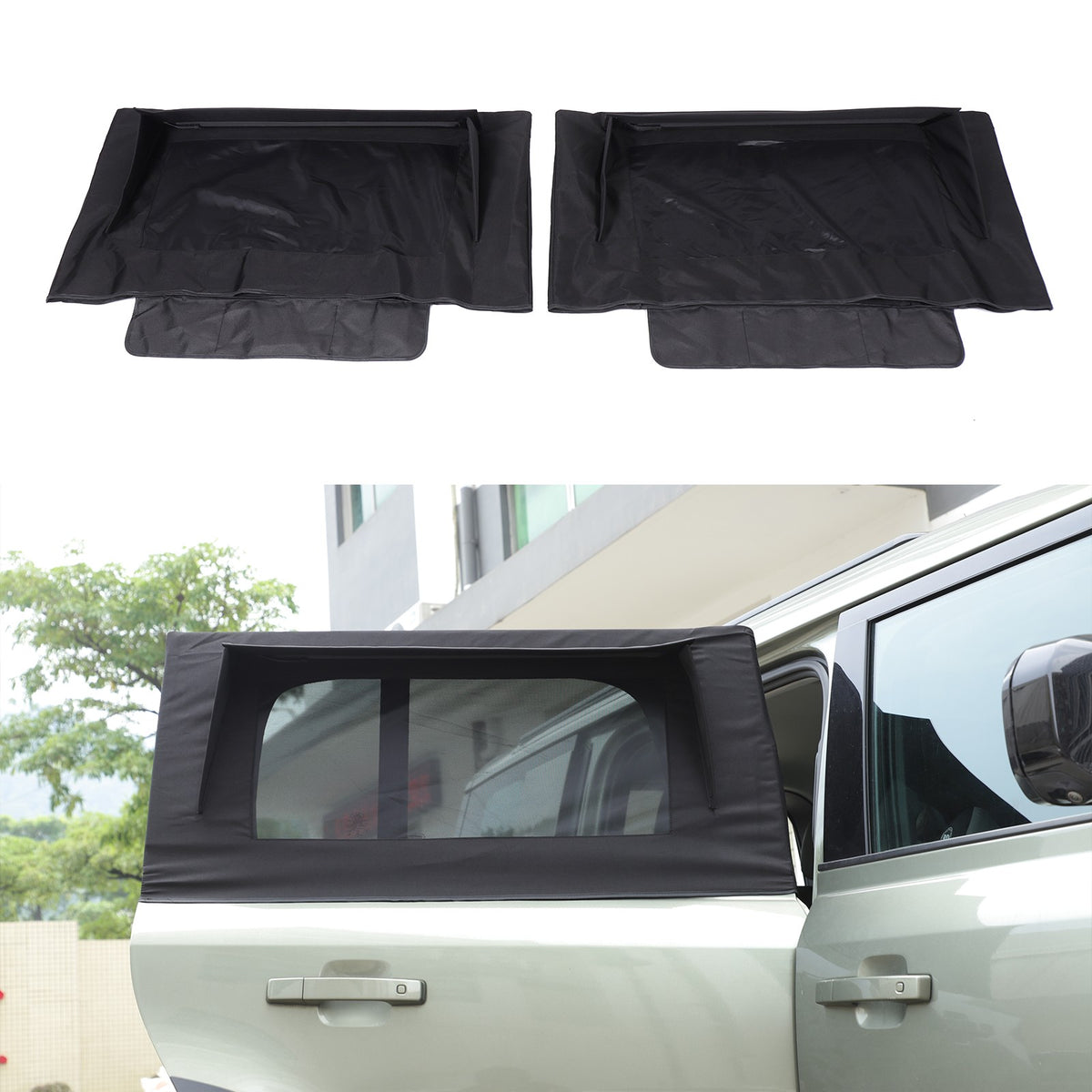 Block Shades Rear Car Door Window Cover Sun Protection Land Rover Defender 2020+ 16