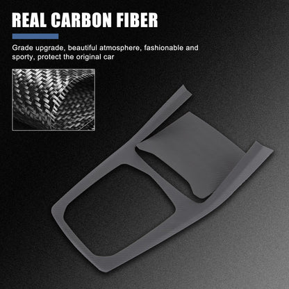 Matte Real Carbon Fiber Center Console Panel Trim For BMW X5 G05/X7 G07 2019-22 3