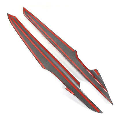 Real Honeycomb Carbon Fiber Interior Inner Door Panel Cover Trim for Corvette C8 6