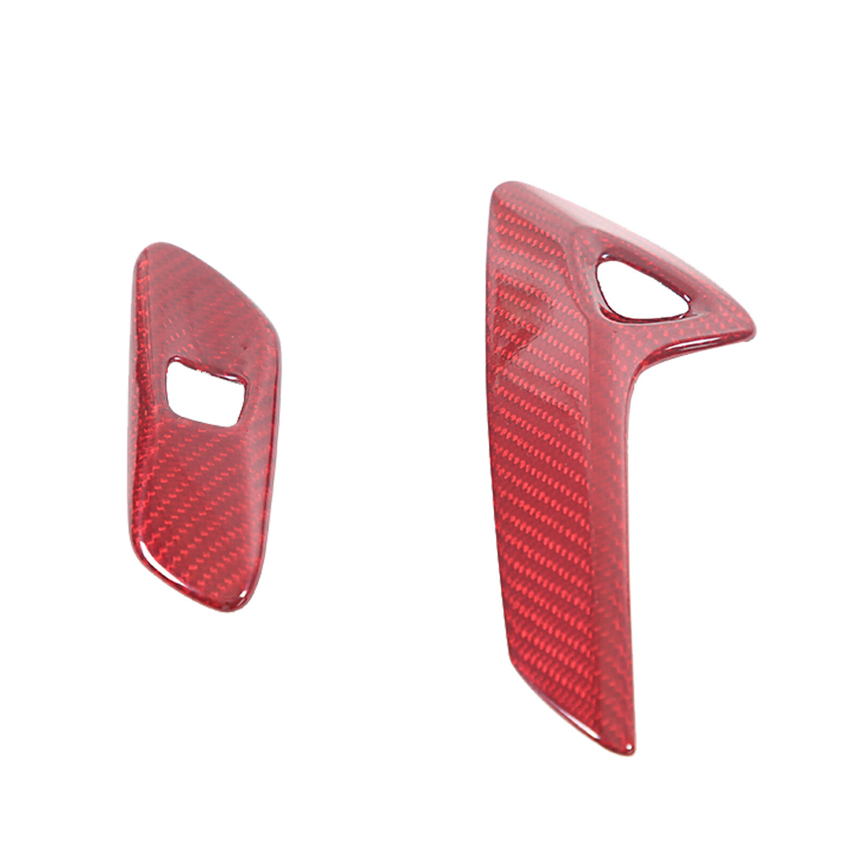 Red Real Carbon Fiber Interior Center Full Trim Set Kit For Corvette C7 2014-19 - Variants 1-5 59