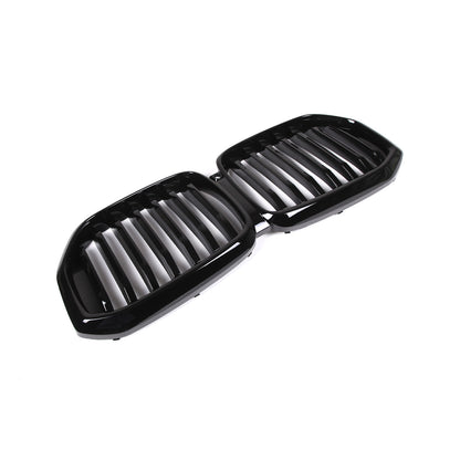 Glossy Black Front Bumper Center Hood Grille Grill For BMW G05 LCI X5 2023-2024 7