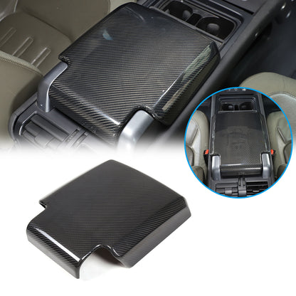 Real Carbon Fiber Center Console Armrest Box Cover For LR Defender 90 110 20-24 1