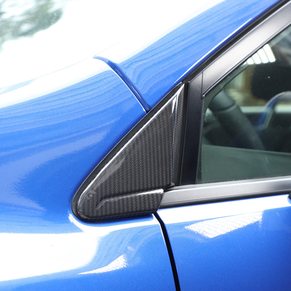Real Carbon Fiber A Pillar Corner Triangle Trim For Subaru WRX STI VB 2022+ 21