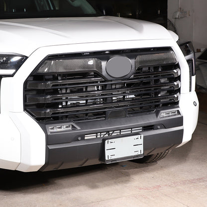 Carbon Fiber Front Grill Grille Inserts Cover Trim For Toyota Tundra 2022-23 6
