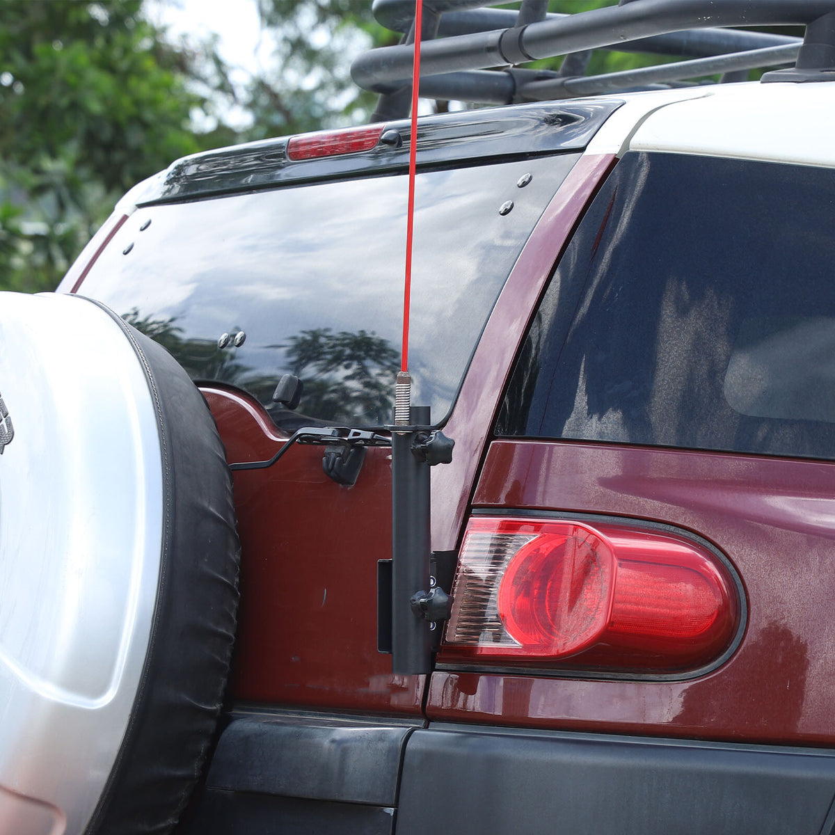 Right Tailgate flagpole Antenna Bracket Holder Mount For Toyota FJ Cruiser 07-21 10