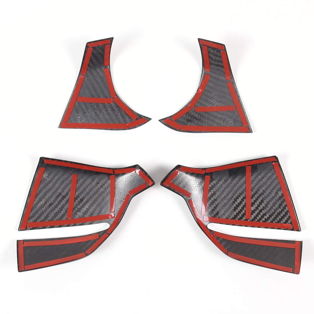 Forged Real Carbon Fiber Side Mirror Base Lower Cover Trim For Corvette C8 20-26 15