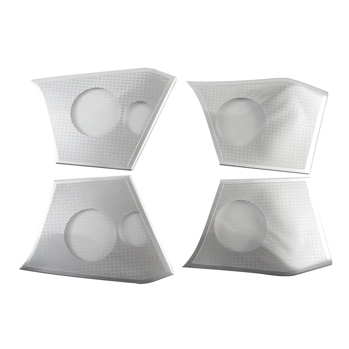 Silver Steel Front& Rear Door & Audio Speaker Tweeter Mesh Cover For BMW X1 23+ 10