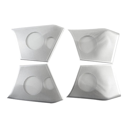 Silver Steel Front& Rear Door & Audio Speaker Tweeter Mesh Cover For BMW X1 23+ 10