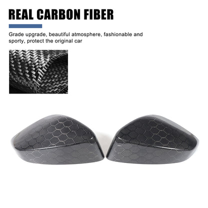 Honeycomb Carbon Fiber Side Rear Mirror Cover Caps For Subaru BRZ GT86 2012-20 4