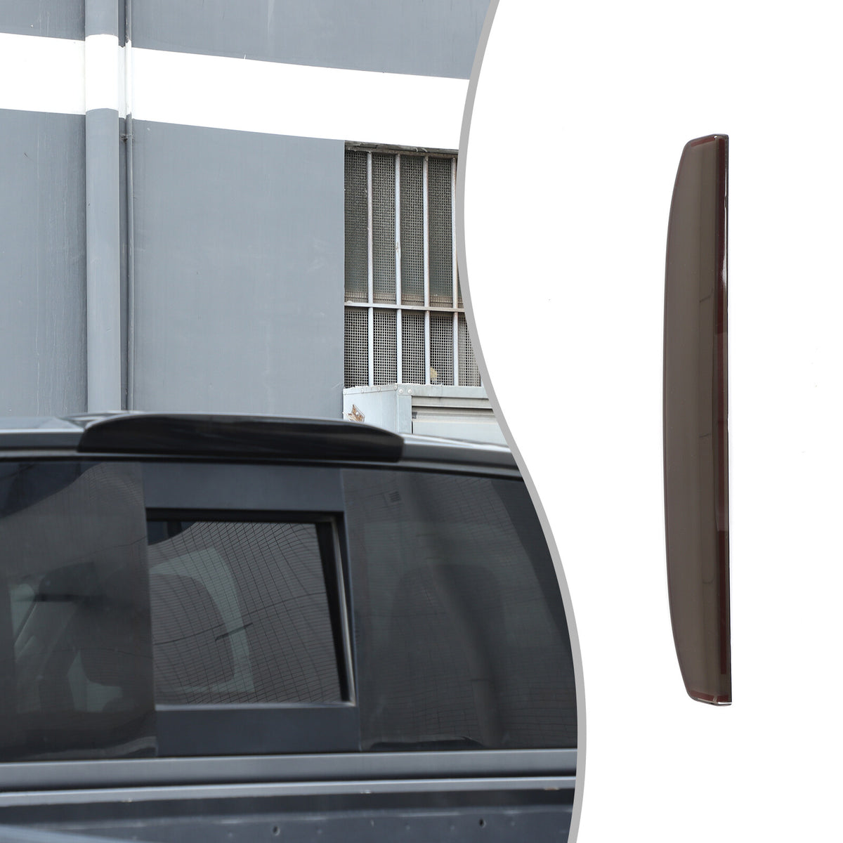 Smoked Black ABS High Mount Brake Light Trim Cover For Nissan Titan 2016+ US 13