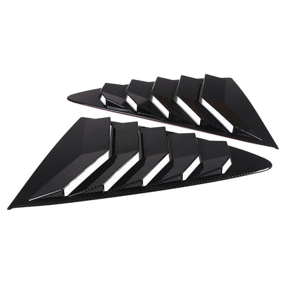 ABS Carbon Fiber Rear Side Window Louver Cover For Jaguar F-TYPE Coupe 13-24 10
