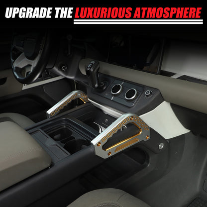 Replacement Silver & Orange Center Grab Handle Trim For LR Defender 2020-2024 19