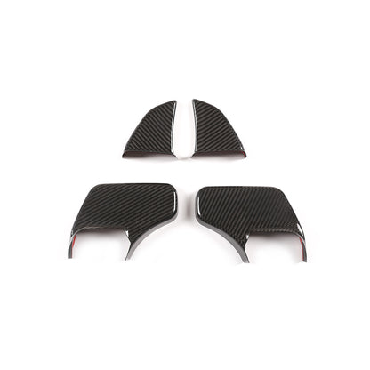 Carbon Fiber rearview mirror base cover trim decor For Benz G-Class W463 19-20 9
