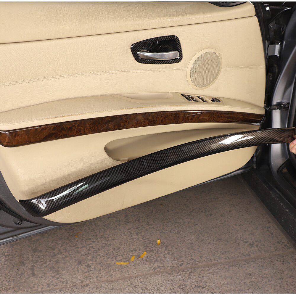 6PCS Carbon Fiber Style Interior Trim For BMW 3 Series E90 4 Door 2005-2012 4