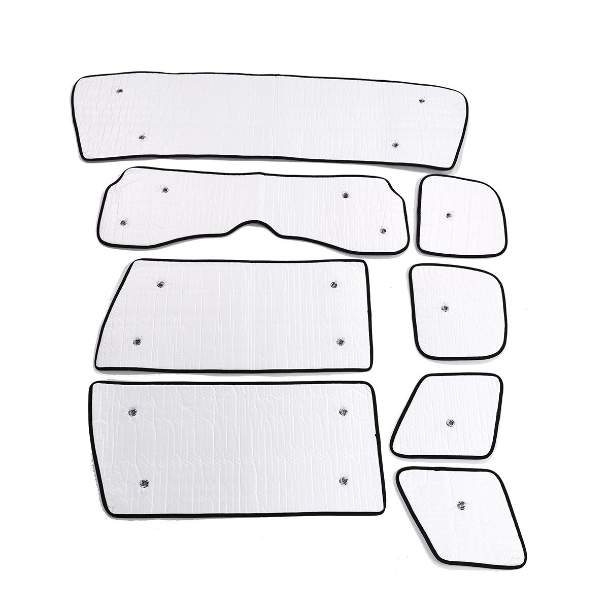 8pcs Full Window Sunshade UV Protection Visor For Toyota FJ Cruiser 2007-2021 11