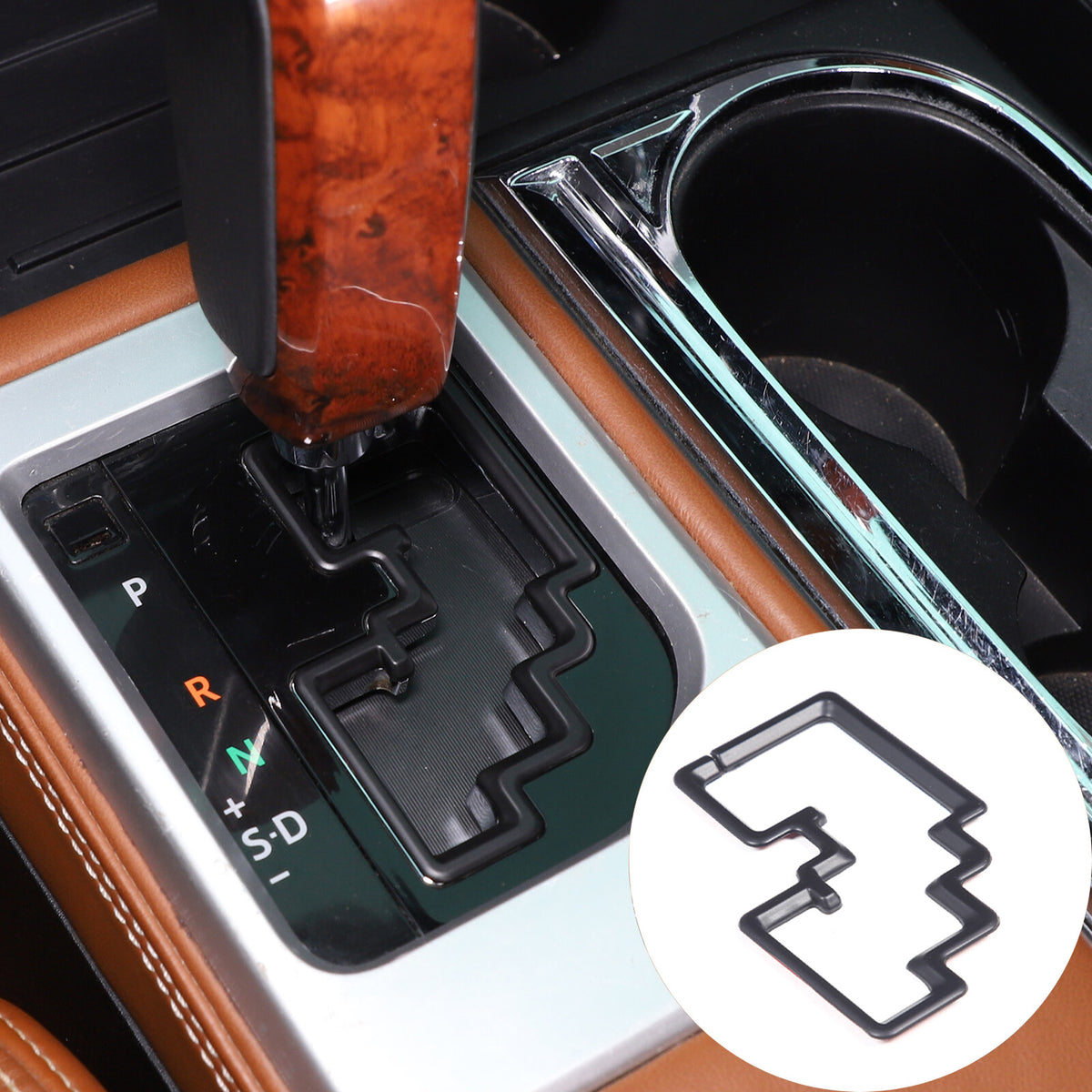 Matte Black Full Interior Center Console Trim Cover Set For Toyota Tundra 14-21 11