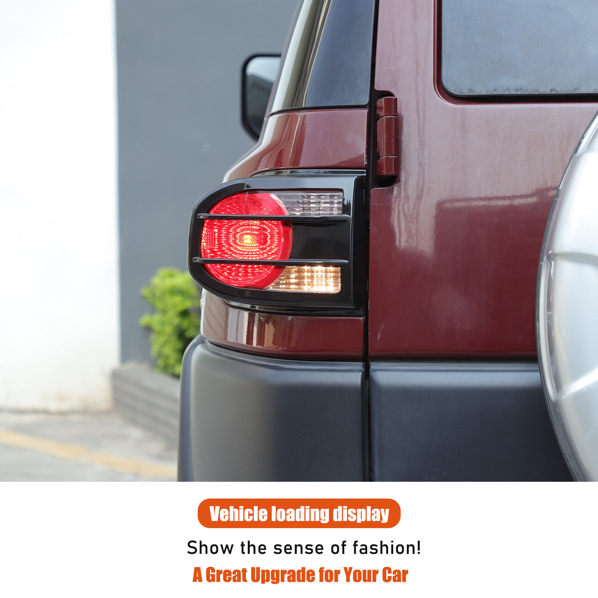 Piano Glossy Black ABS Tail Light Cover Trim For Toyota FJ Cruiser 2007-2021 US 5