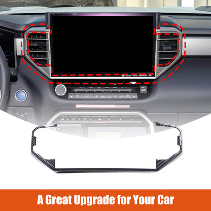 ABS Carbon Fiber Center Air Vent Panel Cover Trim For Toyota Tundra/Sequoia 23+ 10