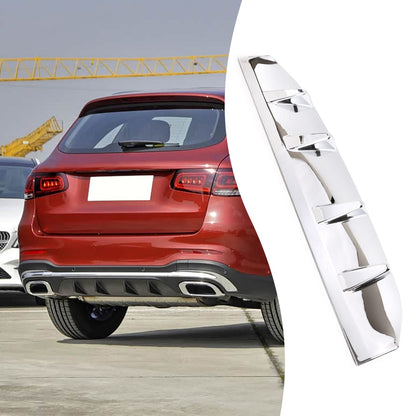 Glossy Silver ABS Rear Bumper Skid Plate For Mercedes-Benz GLC X253 2020-2021 17