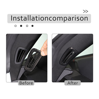 ABS Carbon Fiber Interior Full Cover Trim Kit Set For Corvette C8 2020-2025 114