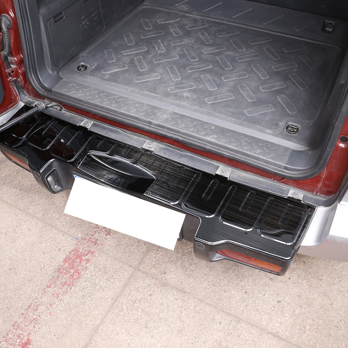 Steel Foiled Plain Rear Bumper Guard Steel Protector For Toyota FJ Cruiser 07-21 2
