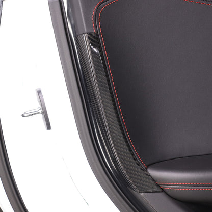 Real Carbon fiber Interior Door Panel trim Cover Frame For Corvette C8 20-26 US 3