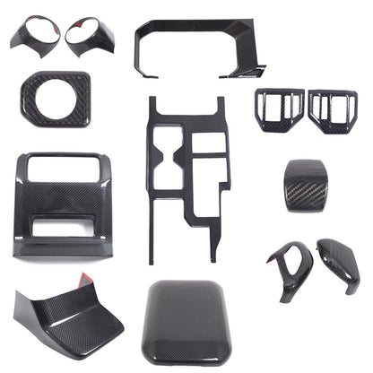 Real Carbon Fiber Interior Full Trim Set For Toyota Land Cruiser Prado LC250 24+ 1
