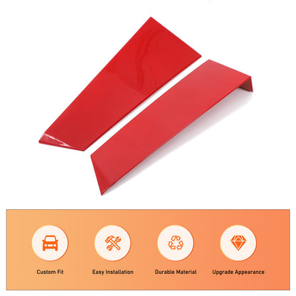 ABS Red Rear Windshield Spoiler Trim Strip For Corvette C8 Coupe 2020+ 5